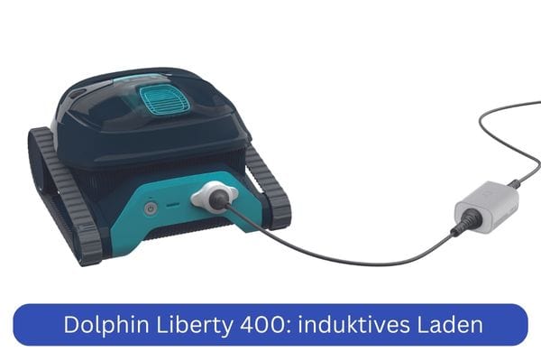 Akku Poolroboter Dolphin Liberty 400 von Maytronics: induktives Laden