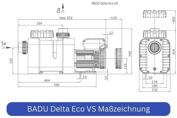 Badu Delta Eco VS Pool Umwälzpumpe - Poolstark.de