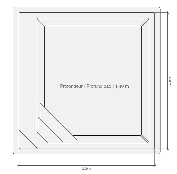 Pool Set 3x3m mit Technik und Abdeckung - Poolstark.de