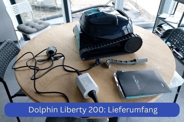 Akku Poolroboter Dolphin Liberty 200 von Maytronics, Lieferumfang