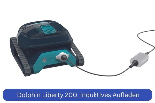 Akku Poolroboter Dolphin Liberty 200 von Maytronics, induktives Aufladen