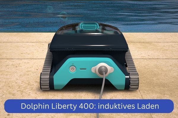 Akku Poolroboter Dolphin Liberty 400 von Maytronics: induktives Laden