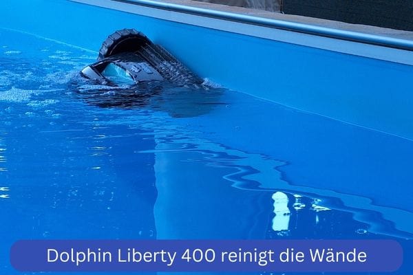 Akku Poolroboter Dolphin Liberty 400 von Maytronics: reinigt die Wände