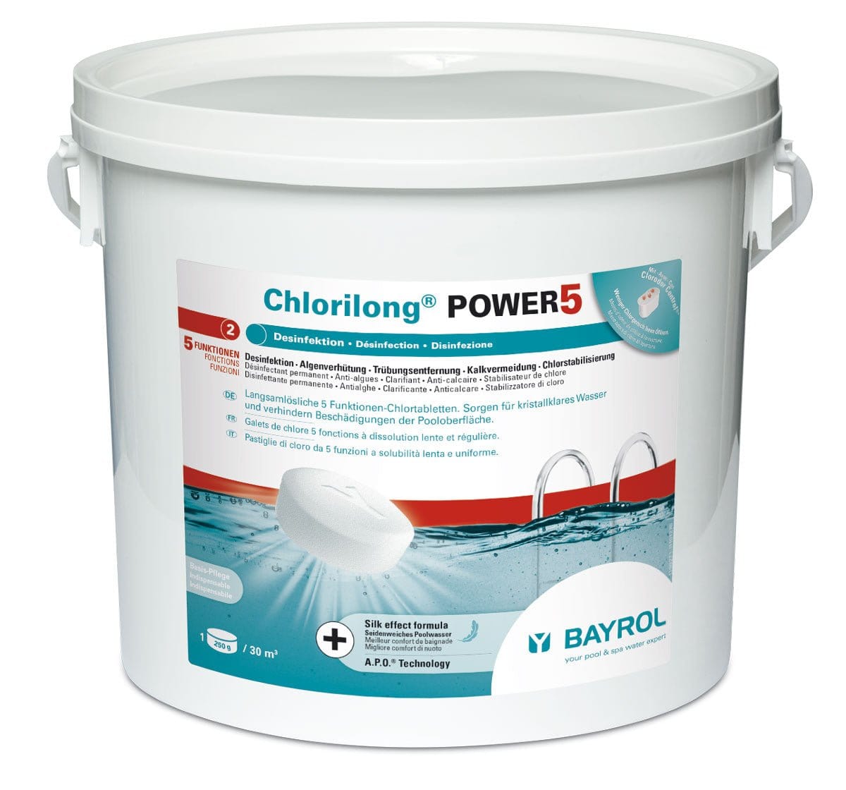 Chlorilong Power5, 250 g Tablette - Poolstark.de